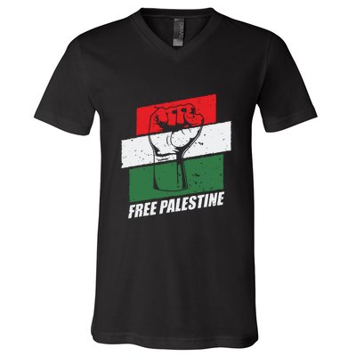 Free Palestine V-Neck T-Shirt