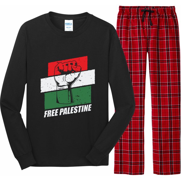 Free Palestine Long Sleeve Pajama Set