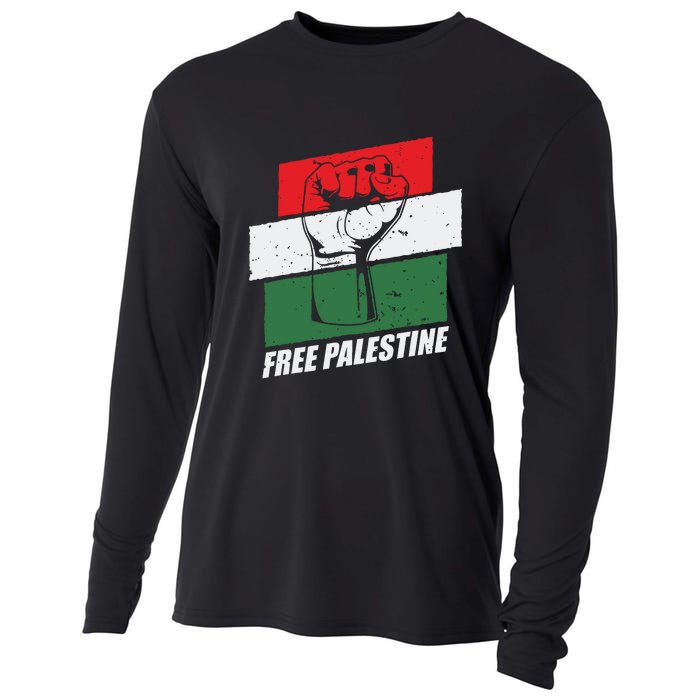 Free Palestine Cooling Performance Long Sleeve Crew