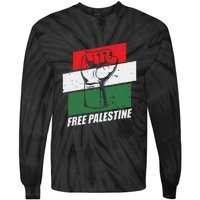 Free Palestine Tie-Dye Long Sleeve Shirt