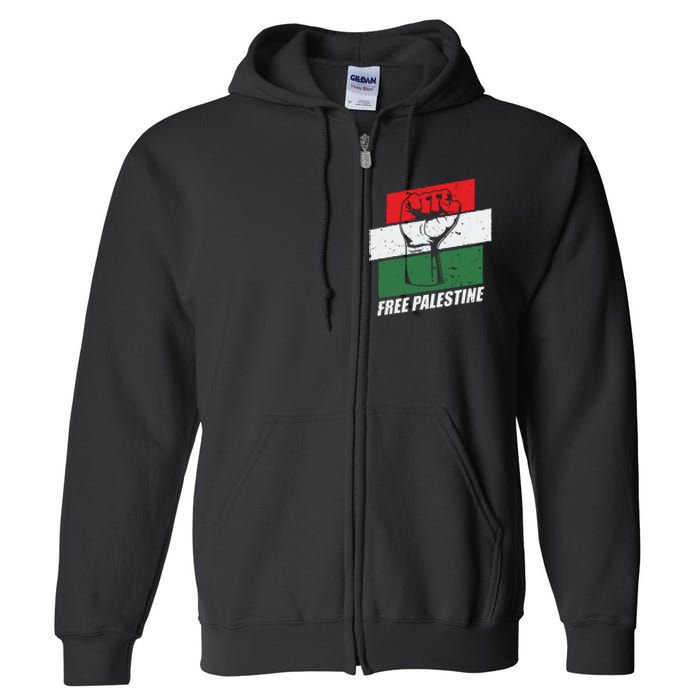 Free Palestine Full Zip Hoodie