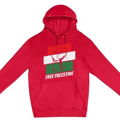 Free Palestine Premium Pullover Hoodie