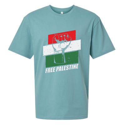 Free Palestine Sueded Cloud Jersey T-Shirt