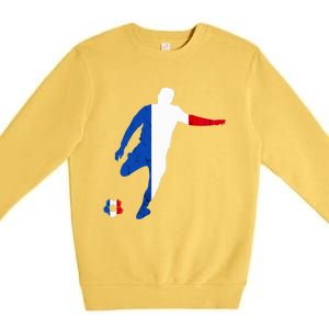 French Pride France Soccer Team France Flag French Roots Premium Crewneck Sweatshirt