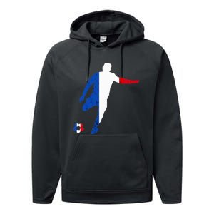 French Pride France Soccer Team France Flag French Roots Performance Fleece Hoodie