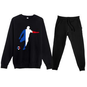 French Pride France Soccer Team France Flag French Roots Premium Crewneck Sweatsuit Set