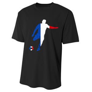 French Pride France Soccer Team France Flag French Roots Performance Sprint T-Shirt