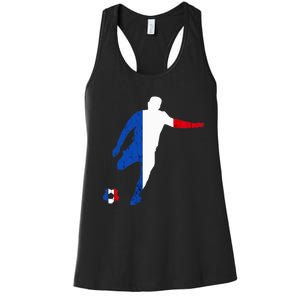 French Pride France Soccer Team France Flag French Roots Women's Racerback Tank