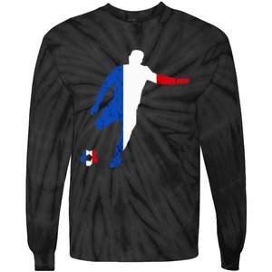 French Pride France Soccer Team France Flag French Roots Tie-Dye Long Sleeve Shirt