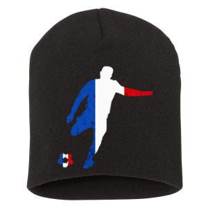 French Pride France Soccer Team France Flag French Roots Short Acrylic Beanie