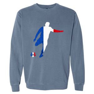 French Pride France Soccer Team France Flag French Roots Garment-Dyed Sweatshirt