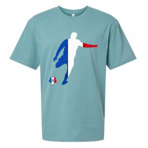 French Pride France Soccer Team France Flag French Roots Sueded Cloud Jersey T-Shirt