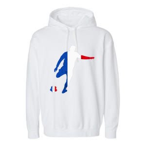 French Pride France Soccer Team France Flag French Roots Garment-Dyed Fleece Hoodie