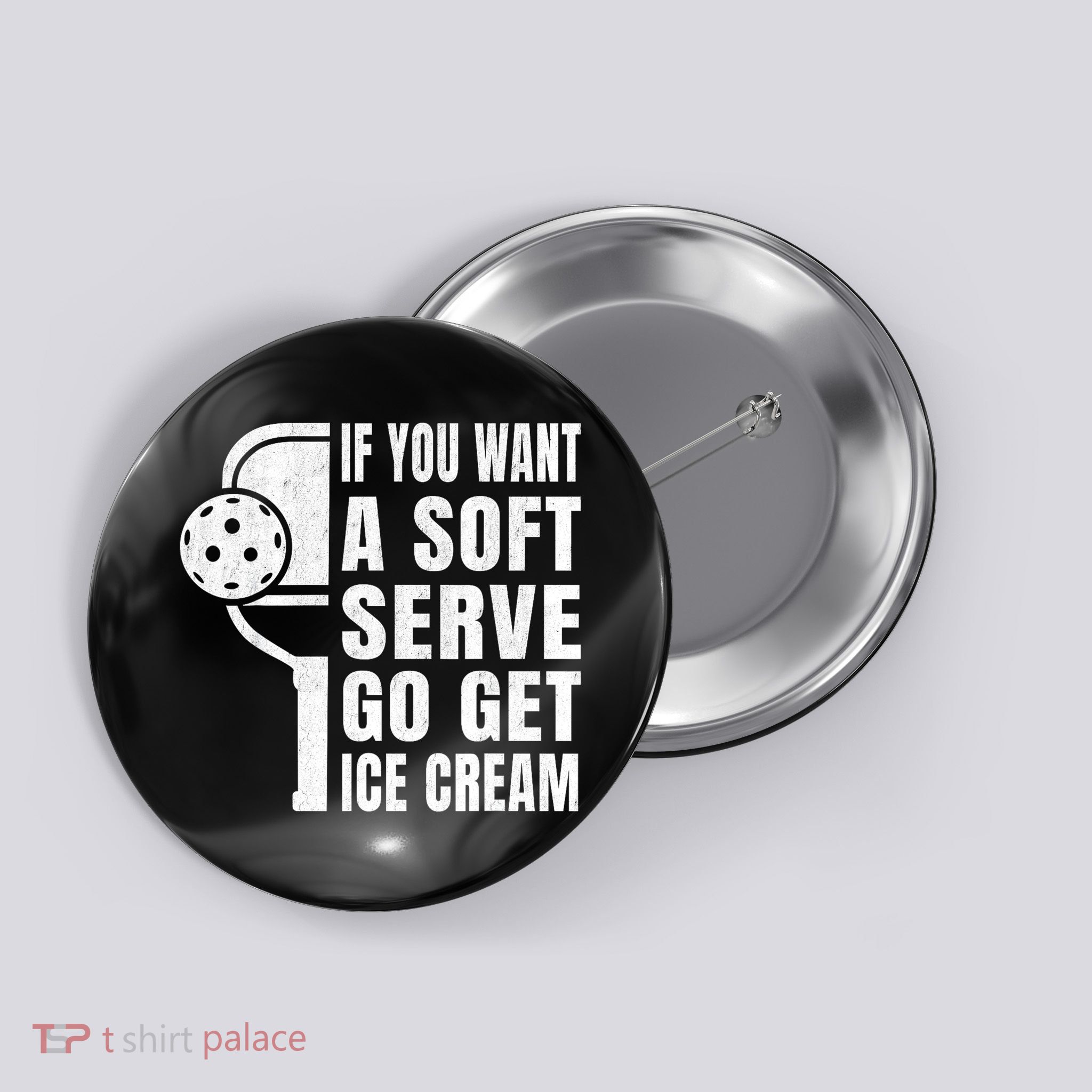 Funny Pickleball Button
