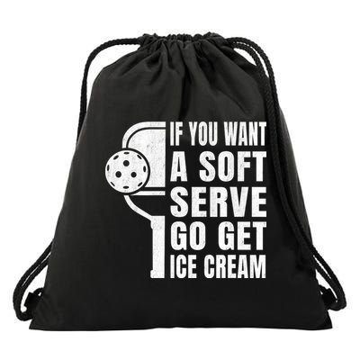 Funny Pickleball Drawstring Bag