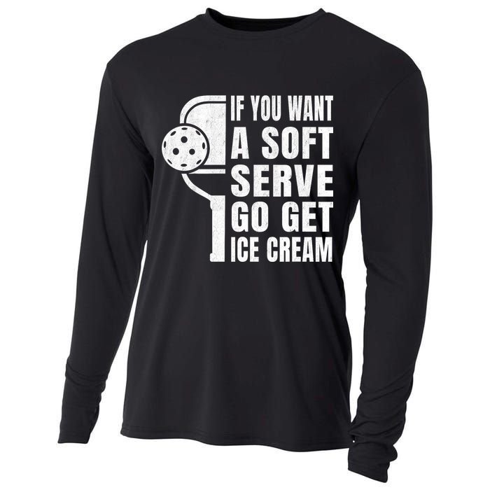 Funny Pickleball Cooling Performance Long Sleeve Crew