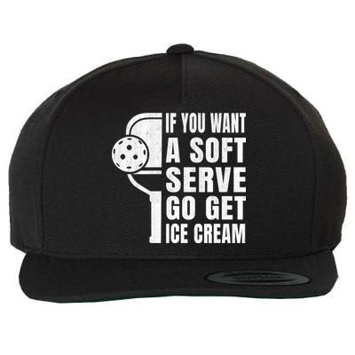 Funny Pickleball Wool Snapback Cap