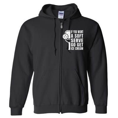 Funny Pickleball Full Zip Hoodie