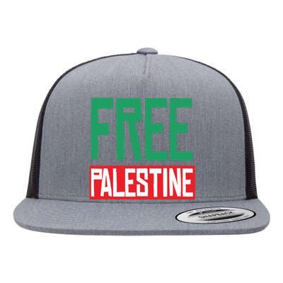 Free Palestine Flat Bill Trucker Hat