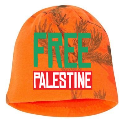 Free Palestine Kati - Camo Knit Beanie