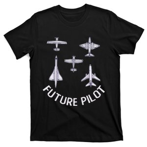 Future Pilot Fighter Jet Aircraft Airplane Plane T-Shirt