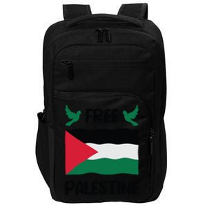 Free Palestine Flag Gift Impact Tech Backpack