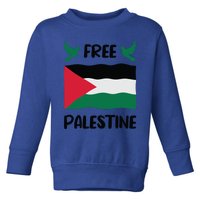 Free Palestine Flag Gift Toddler Sweatshirt