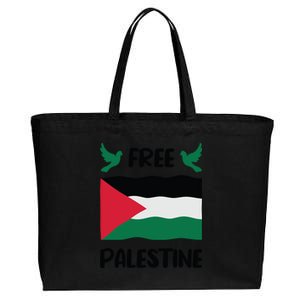 Free Palestine Flag Gift Cotton Canvas Jumbo Tote