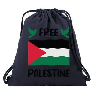 Free Palestine Flag Gift Drawstring Bag