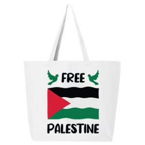 Free Palestine Flag Gift 25L Jumbo Tote