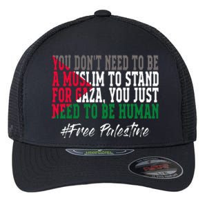 Free Palestine Flag I Love Palestine Gaza Flexfit Unipanel Trucker Cap