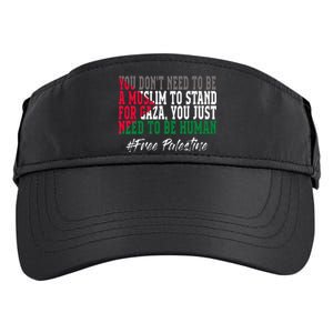 Free Palestine Flag I Love Palestine Gaza Adult Drive Performance Visor