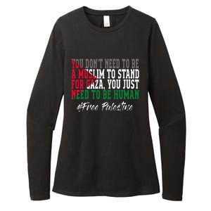 Free Palestine Flag I Love Palestine Gaza Womens CVC Long Sleeve Shirt