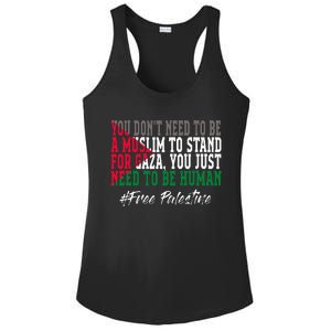 Free Palestine Flag I Love Palestine Gaza Ladies PosiCharge Competitor Racerback Tank