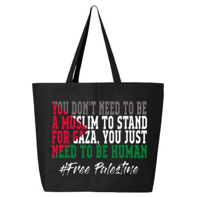 Free Palestine Flag I Love Palestine Gaza 25L Jumbo Tote