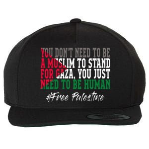 Free Palestine Flag I Love Palestine Gaza Wool Snapback Cap