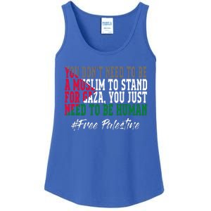 Free Palestine Flag I Love Palestine Gaza Ladies Essential Tank