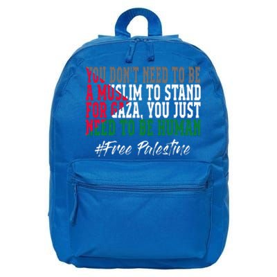 Free Palestine Flag I Love Palestine Gaza 16 in Basic Backpack