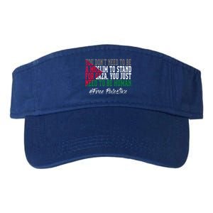 Free Palestine Flag I Love Palestine Gaza Valucap Bio-Washed Visor