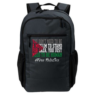 Free Palestine Flag I Love Palestine Gaza Daily Commute Backpack