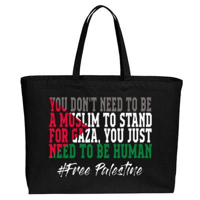 Free Palestine Flag I Love Palestine Gaza Cotton Canvas Jumbo Tote