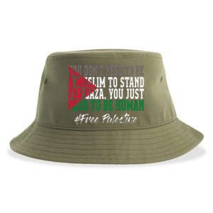 Free Palestine Flag I Love Palestine Gaza Sustainable Bucket Hat