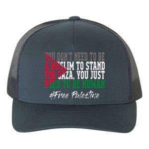 Free Palestine Flag I Love Palestine Gaza Yupoong Adult 5-Panel Trucker Hat