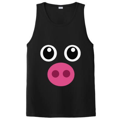 Funny Pig Face Swine Halloween Costume Gift PosiCharge Competitor Tank