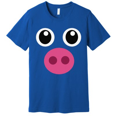 Funny Pig Face Swine Halloween Costume Gift Premium T-Shirt