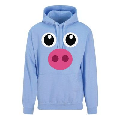 Funny Pig Face Swine Halloween Costume Gift Unisex Surf Hoodie