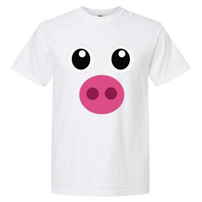 Funny Pig Face Swine Halloween Costume Gift Garment-Dyed Heavyweight T-Shirt