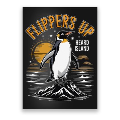 Funny Penguin Flippers Up I Stand With The Penguins Poster
