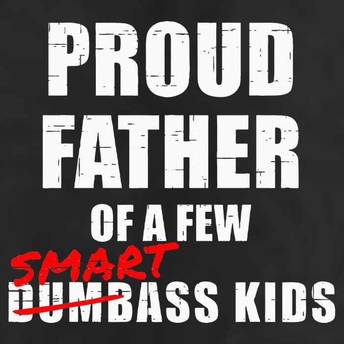 Funny Proud Father Of A Few Smart Ass Kids NOT Dumbass Kids Adult Drive Performance Visor