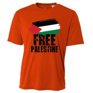 Free Palestine Free Gaza Palestian Voice Meaningful Gift Cooling Performance Crew T-Shirt